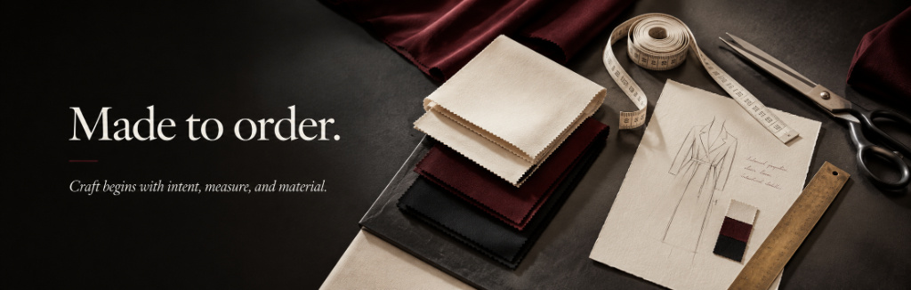 Made to order. Craft begins with intent, measure, and material.