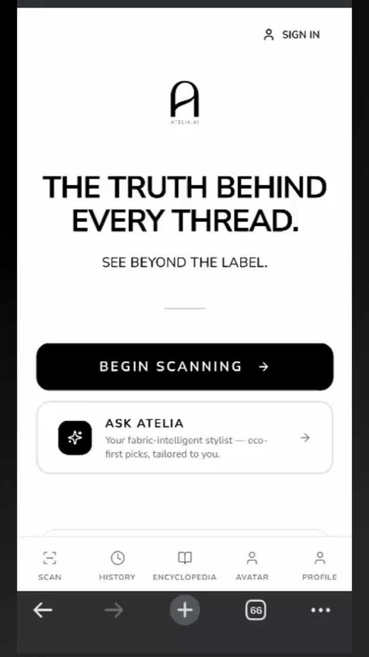 Atelia shopper conversation in action